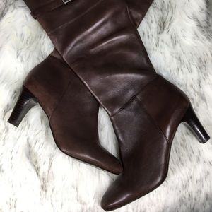 Brown Ralph Lauren leather boots